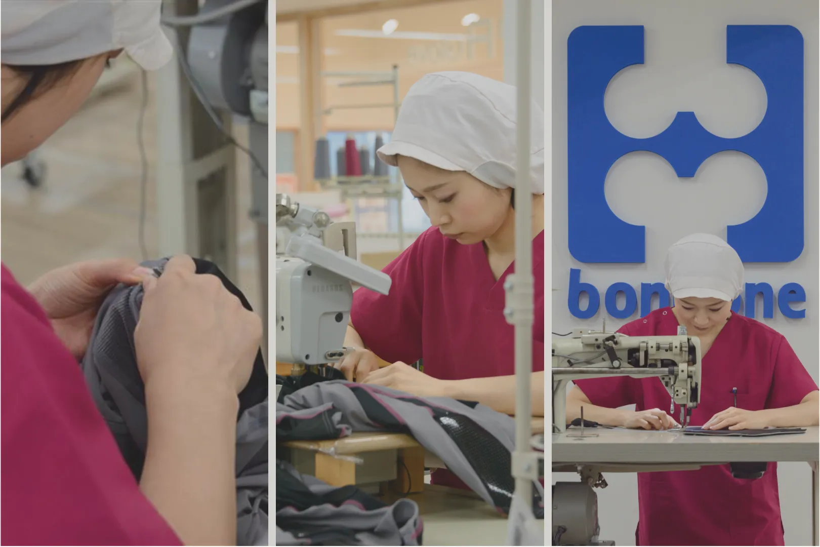 日本岡山工廠職人手工縫製護具的關鍵縫線